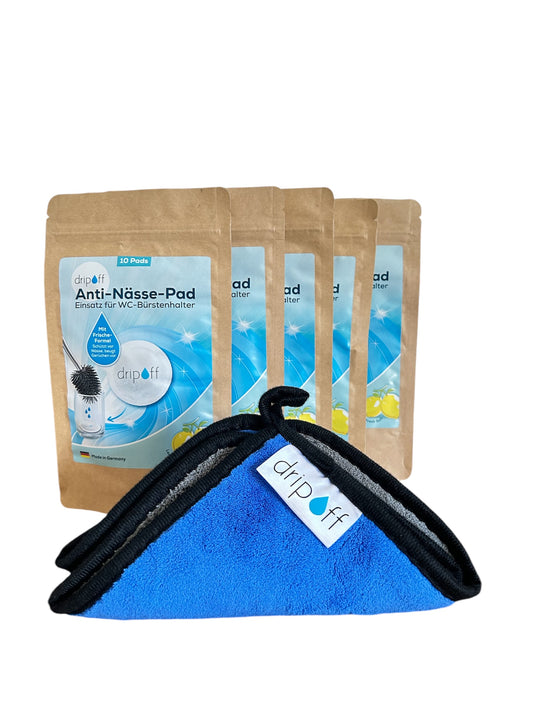 Bundle Anti-Nässe-Tuch mit 50er Packung Anti-Nässe-Pad